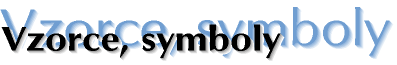 Vzorce, symboly